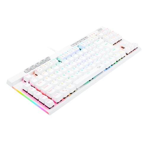 Redragon TECLADO OPTICO GAMER MAGIC-WAND PRO RGB BRANCO SWITCH MARROM ABNT2