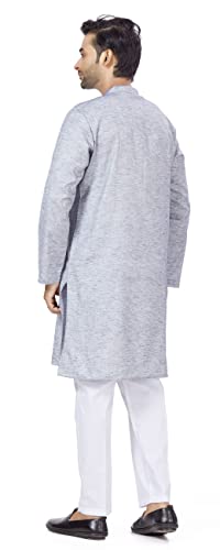 Image of Studio Shringaar Men's Cotton Relaxed Fit Straight Kurta