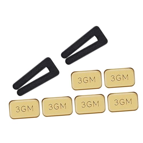 SUPVOX Kit de Equilibrador para Ventilador de Techo, 6 Pesas Metálicas y 2 Clips para Aspas, Accesorio de Contrapeso para Reducir Vibraciones y Ruidos, Compatible Mayoría de Ventiladores