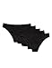 Produktbild Amazon-Marke: Iris & Lilly Damen Brazilian Slip Cotton 5er Pack, Schwarz (Black), Medium