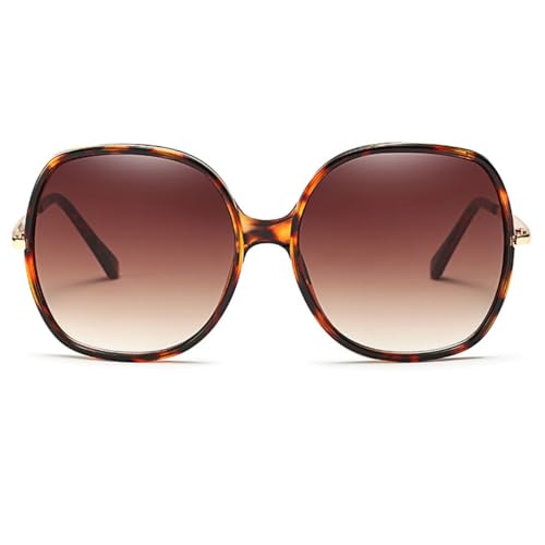 Image of Freckles Mark 70s Super Oversize Square Sunglasses for Women Vintage Rectangular Plastic Frame