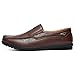 Go Tour Men's Premium Genuine Leather Casual Slip on Loafers Breathable Driving Shoes Fashion Slipper A Dark Brown 9/43