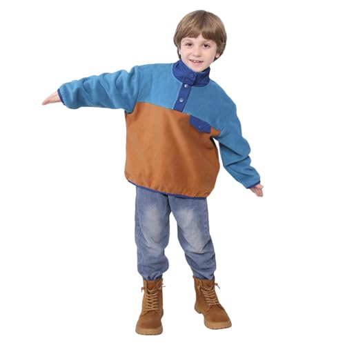 Sweat à capuche polaire garçon contre le froid | Pull doux