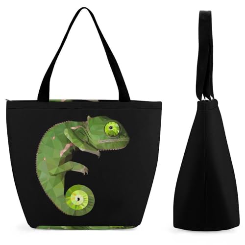 Sac à bandoulière lézard femme grand format pour voyage et shopping quotidien