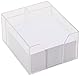 Interdruk Zettelklotz - Notizklotz - Zettelbox - 85 x 85 x 35 mm - Circa 350 Lose Blätter - Weiß