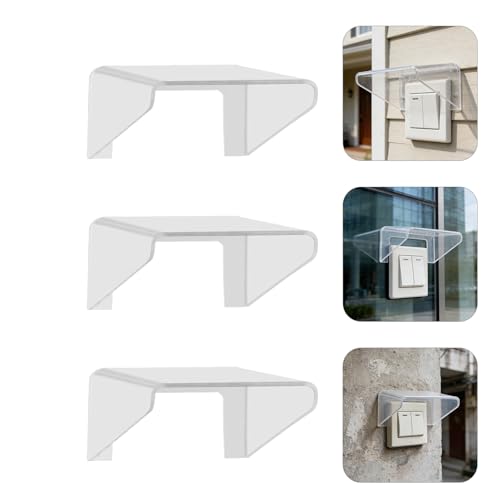 Protector impermeable adhesivo para timbre de puerta con cubierta de plastico resistente 7