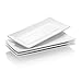 Krockery Rectangular Porcelain Platters, Serving Plates for Parties - 10 Inch, Set of 4