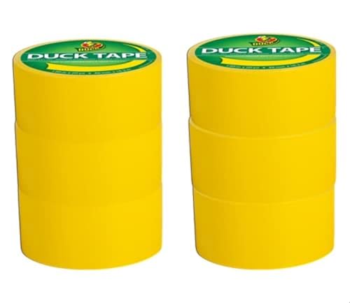 Image of Duck Color Duct Tape, 6-Roll, Yellow (1304966 C)