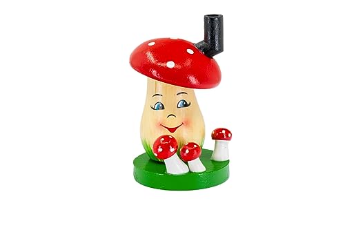 Kaladia Räucherpilz aus Holz – verspielter Fliegenpilz als...