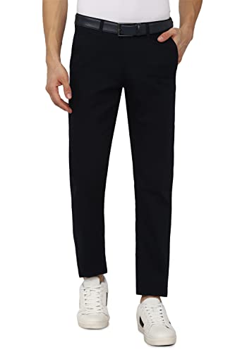 Image of Van Heusen Men's Mid Rise Regular Fit Ankle-Length Twill Chinos