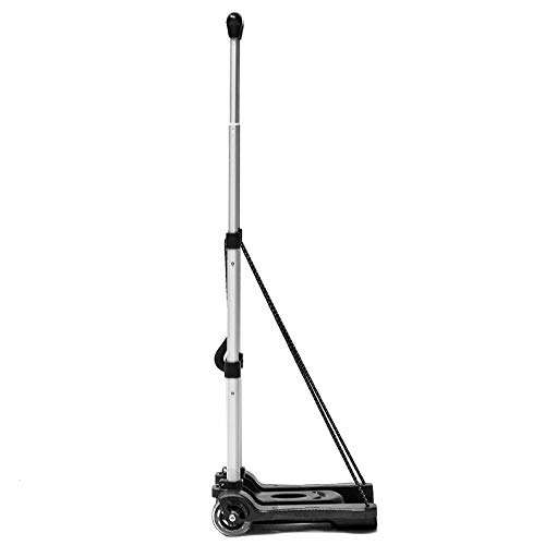 Carrello pieghevole pieghevole portatile in alluminio resistente per bagagli, con cuscinetto fino a 39,9 kg, per auto, casa, ufficio, bagagli, trasloco