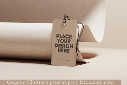 100pcs 2x3.5 INCHES Custom Kraft Paper Hang Tags with Logo and Text, Price Tags Jewelry Hang Tags Labels,Paper Hang Tags for Small Business(Metal Eyelets are Optional)