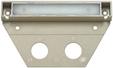 Hinkley Landscape Lighting Nuvi Medium Hardscape Lights (Set of 10), Vinyl Alloy, Low-Profile Housing, Mounting Bracket, Dimmable, Sandstone