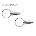 UrbanHui Spring Plungers With Pull Ring Stainless Steel 2PCS, Short Retractable Design For Industrial Machinery, Automotive, Cabinets, Molds, And Appliances(M6)