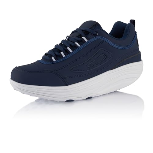 Fusskleidung® Damen Herren Sneaker Abrollsohle Sportschuhe leichte...