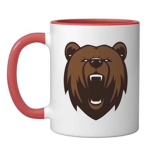 Kamiah Kubs Ceramic Mug, Red/White, 11oz
