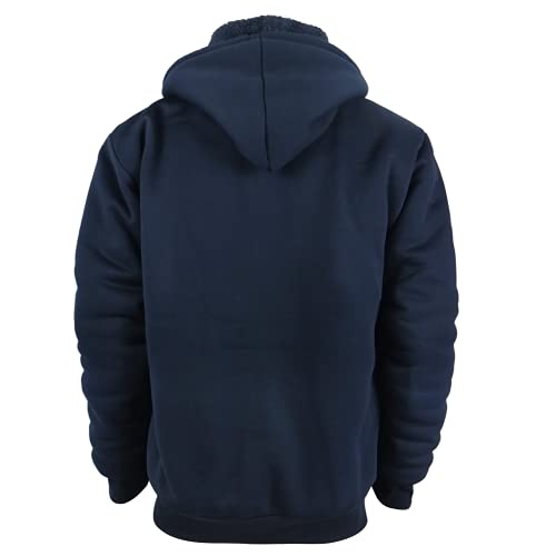 Image of Gary Com Heavyweight Sherpa Hoodies for Men, Thick Fleece Lined Full Zip Up Winter Warm Sweatshirts Work Jackets