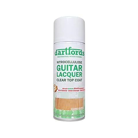 dartfords FS5000 Gloss Clear Nitrocellulose Guitar Lacquer - 400ml Aerosol Cover