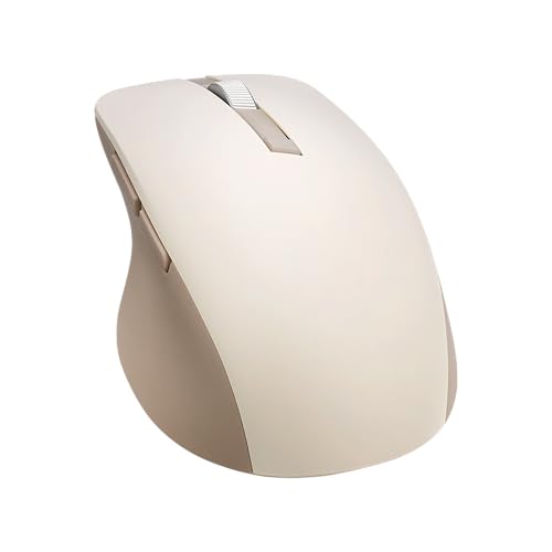 ASUS Wireless SmartO Mouse Silent Plus – Dual Mode (BT/2.4GHz), up to 3 Devices, Ergonomic, 4200 DPI, AA Battery Lasts up to 1 Year, Quiet Switches, Portable, for Productivity/Gaming - Oat Milk by ASUS - Used condition - Image 8