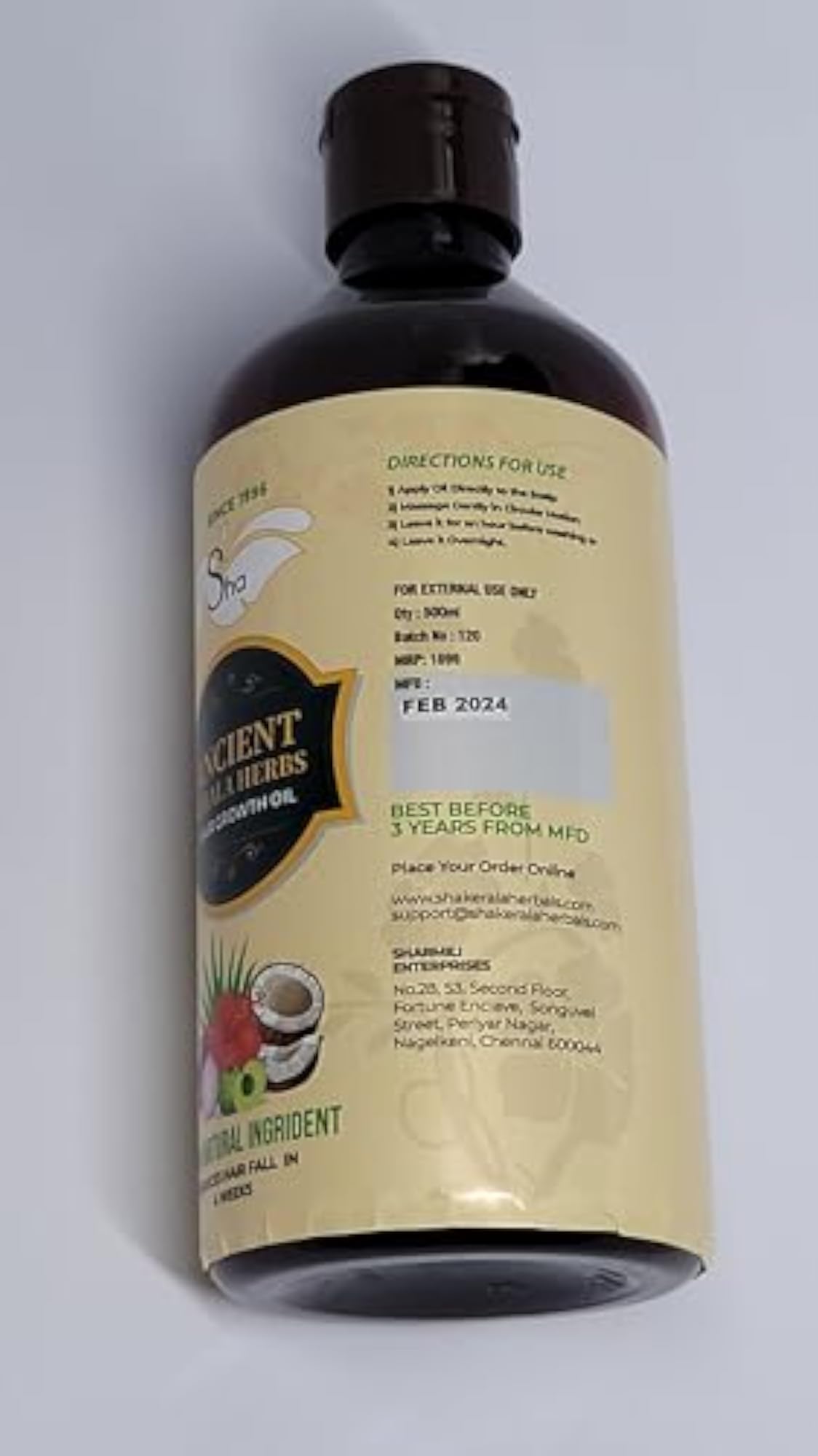 Kerala Herbal Hair Growth Oil, Nourishing Formula