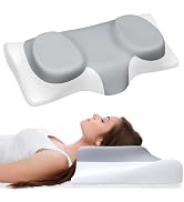 ABLEGRID Contour Memory Foam Cervical Pillow,Cooling Gel Pillow for Neck and Shoulder Pain Relief...