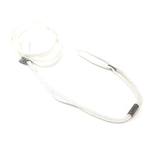 Guinzaglio per esposizioni di cani, in nylon, per cani di piccola taglia media e grande, bianco, 5 mm x 120 cm