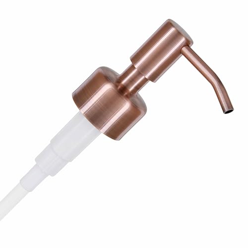 ALTGLAS Seifenspender Pumpkopf Budapest - Edelstahl Pumpaufsatz mit 28mm Gewinde als Ersatz Pumpe und Upcycling Seifen Spender zu Bauen mit Jacky Flaschen (Kupfer)