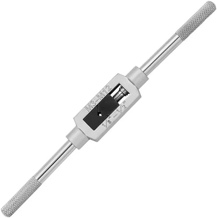 Adjustable M3-M12 T-Handle Ratchet Tap Holder Wrench Tap Wrench Drill Set Hand Tapping Tools Screw Thread Tap Drill Bit(Combinatorial-M1-3.5)