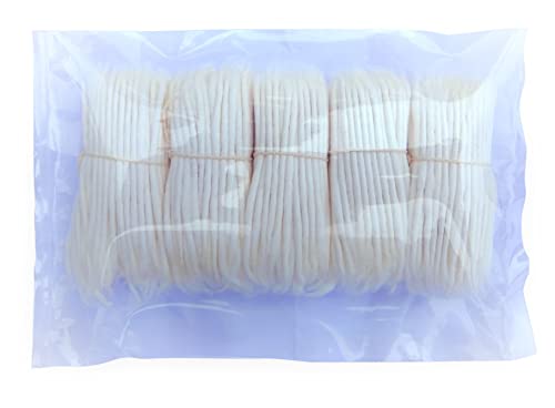 Doorstep Decor Pack Of 1000 Pieces Long Cotton Wicks/Diya Batti For Pooja. Colour - White, Length - 3.5 Inches