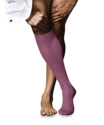 FALKE Herren Kniestrümpfe No. 10 M KH Baumwolle lang einfarbig 1 Paar, Rot (Rose 8680), 39-40 – Ansicht 1