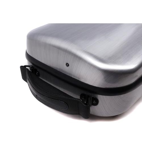 Vetimobato Carbon Fiber Violin Case 4/4 Full Size Hard Shell Oblong Violin Box with strap & Music Sheet Bag & Lock Travel case 2.1kg (Silver Gray) by Vetimobato - Used condition - Image 7