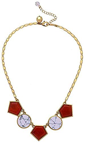Preisvergleich Produktbild CKAWM Halskette Fähiges Geometrisches Muster Halskette Für Frauen Einfachen Stil