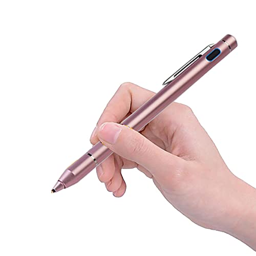Stylet numérique or rose à pointe fine pour écrans tactiles tablettes et smartphones
