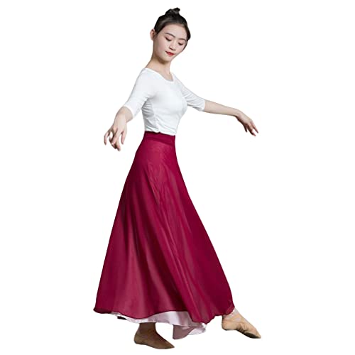 Jupes longue danse orientale en satin pour cours et spectacles de danse