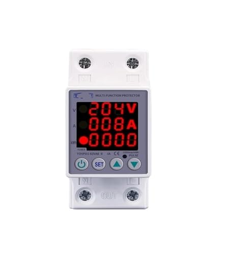 Dispositif de protection de courant 230V pour tableau électrique avec compteur Kwh ajustable