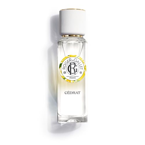 Roger&Gallet - Eau Parfumée Bienfaisante Cédrat 30ml - Cédrat Cardamone Bois de Gaïac - 92% d'ingrédients d'origine naturelle