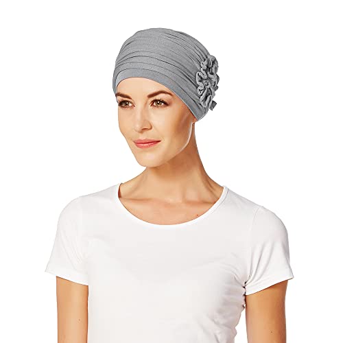 Christine Headwear Lotus-Uni Bamboo TurbanHeadwear Women Grey One Size