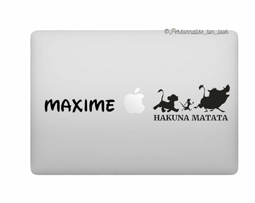 Generic - Stickers autocollants personnalisés pour PC portable - ordinateur portable Stickers personnalisable Lion hakuna matata pour Pc portable