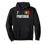 Portugal Number 7 Portuguese Soccer Men Women Boys Girl Kids Pullover Hoodie