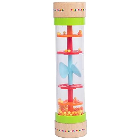 biteatey Rainmaker Toy Rain Stick Musical Instrument - Montessori Raindrop Sound Toy Sensory Developmental Rhythm Wooden Musical Shaker For Kids Babies Toddlers Children Cover