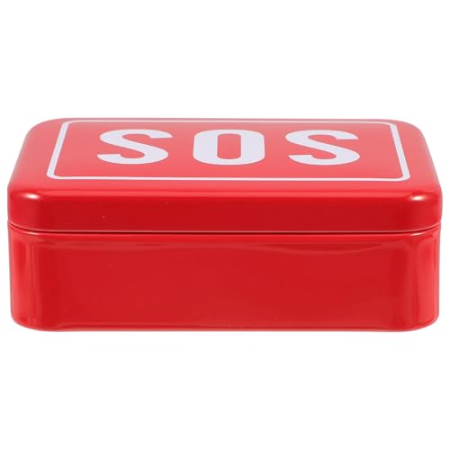 MUELODSIC Cassetta Pronto Soccorso Vuota in Latta Resistente Ampio Spazio, Contenitore Portatile per Medicinali, Custodia Versatile per Casa, Ufficio e Emergenze