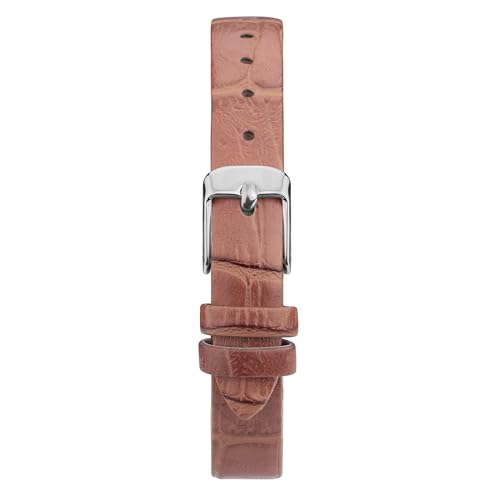 Limit Womens 23mm Classic Watch Silver Sunray Dial with Brown Tan Croco Effect PU Strap - Image 5