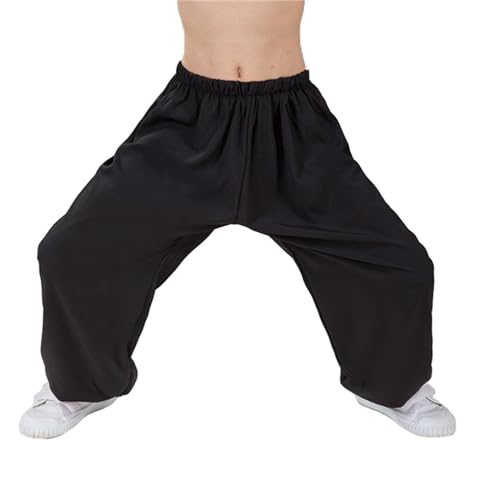Kids Unisex Martial Arts Pants Kung Fu Wide Pants Loose Tai Chi Trousers for Boys Girls2