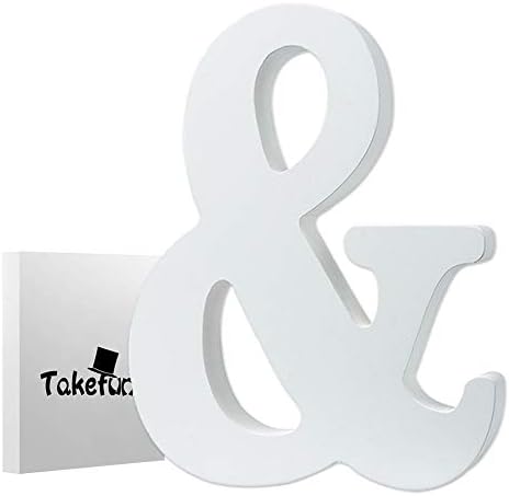 5.9"x 4.7"x 0.8" Block Letters for Décor Wooden White Wall Letters Alphabet Decorative Wood 3D Letters for Wall Décor Children Baby Name Girls Bedroom Wedding Birthday Party Home Decor,Letter &