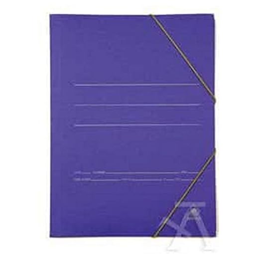 PACK 20 CARPETA CARTON Fº GOMAS Y SOLAPAS AZUL