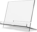 MaxGear Acrylic Cookbook Holder, Adjustable Cookbook Stand for Viewing Cookbooks, Tablets, Reading Rest Cookbook Stand Document Holder for Kitchen & Office 1 Pack