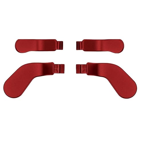 4Pcs Elite 2 Controller Paddles for Xbox One Elite Series 2 Controller, Elite Controller Paddles, Elite Series 2 Paddles Replacement Accessories for Xbox One Elite/ Elite Series 2/Elite 2 Core Controller (Metallic Scarlet Red) [xbox]