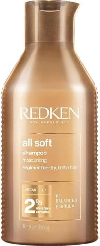 Redken All Soft Shampoo - Moisturizes & Hydrates Dry Hair, Softens & Adds Shine, With Argan Oil, Safe For Color-Treated Hair