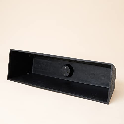 LA JOLIE MUSE 21.7 Inch Long Window Planter Box Outdoor, Rectangular Plastic Planter for Indoor and Outdoor, Minimalist Chic Succulent Planter, Rock Gray, Set of 2, 21.7 x 6 x 5.8 inch - Image 6