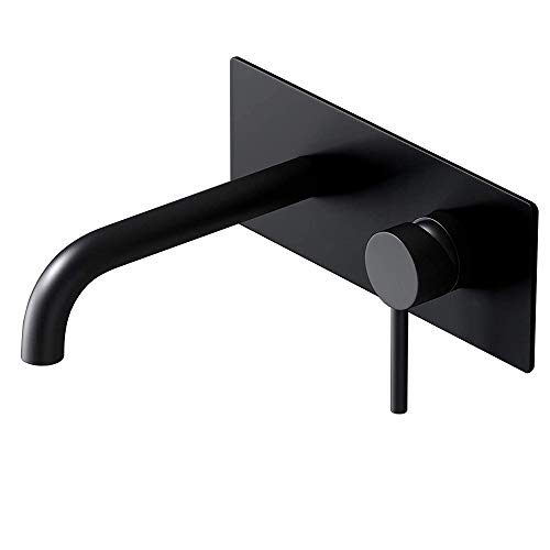 doporro Grifo mezclador monomando Negro diseño WA112 grifo mezclador para lavabos, material cromo más practico y moderno Cover